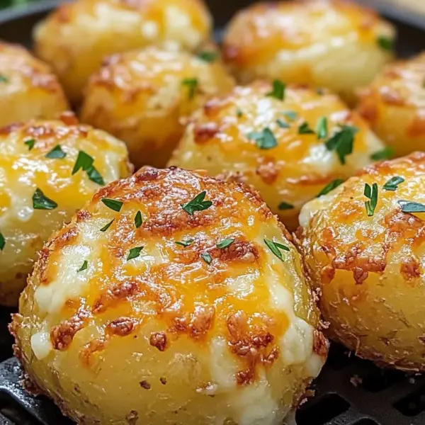 Air Fryer Cheesy Potatoes