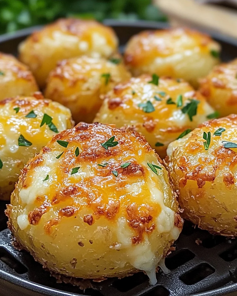 Air Fryer Cheesy Potatoes