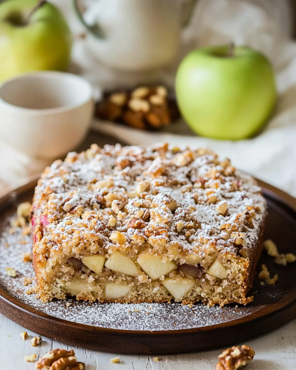 Apfel-Walnuss-Streusel-Kuchen