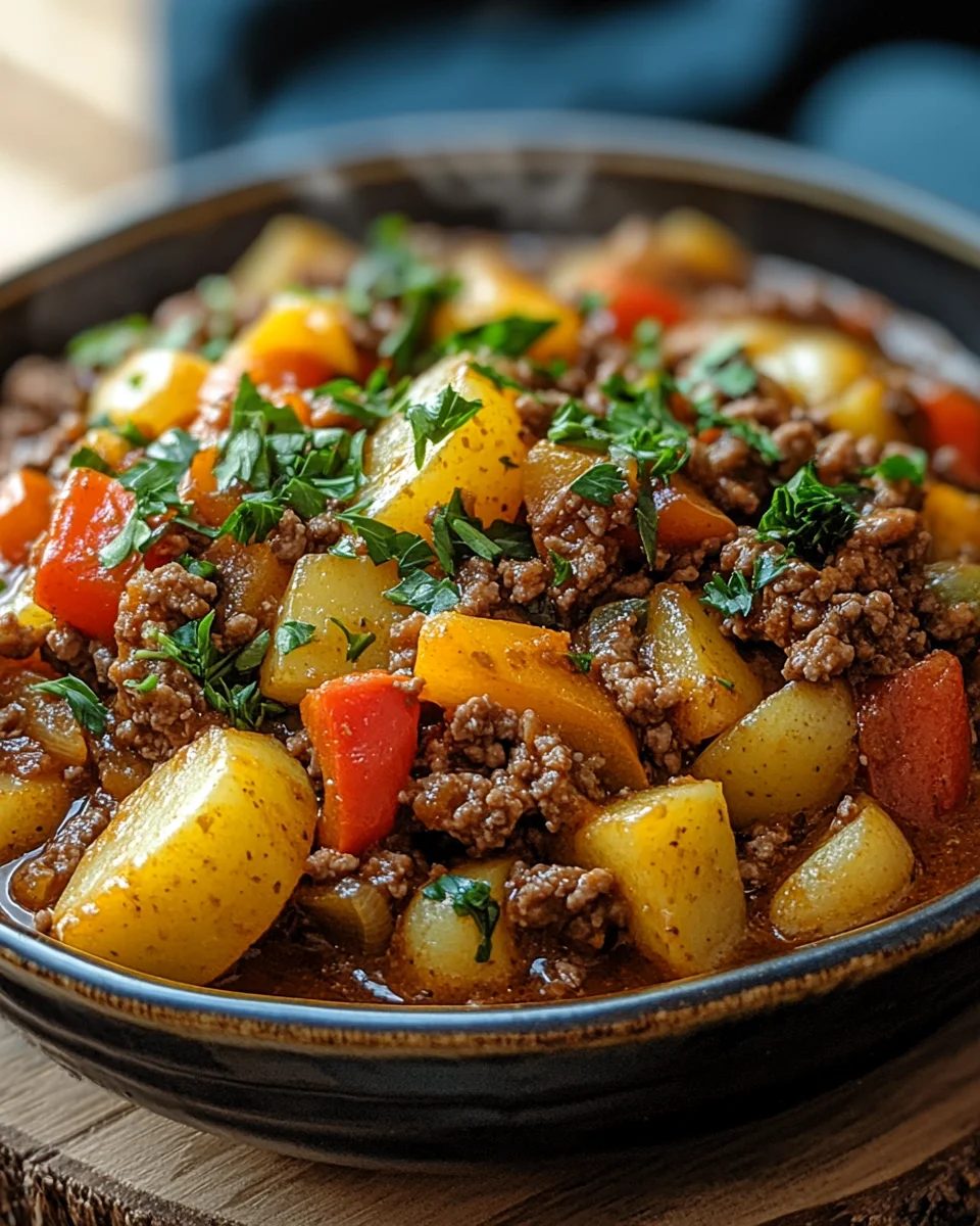 Bauerntopf mit Hackfleisch, Kartoffeln & Paprika 25 Bauerntopf