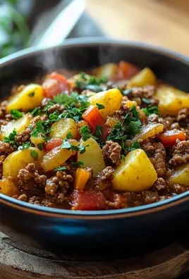 Bauerntopf mit Hackfleisch, Kartoffeln & Paprika 28 Bauerntopf mit Hackfleisch, Kartoffeln & Paprika