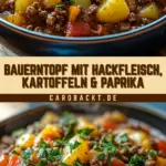 Bauerntopf mit Hackfleisch, Kartoffeln & Paprika 24 Pinterest Hidden Image