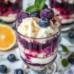 Blaubeer Tiramisu im Glas ohne Ei & Alkohol