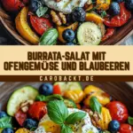 Burrata-Salat mit Ofengemüse und Blaubeeren 24 Pinterest Hidden Image