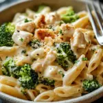Cremige H&auml;hnchen-Brokkoli-Alfredo Pasta