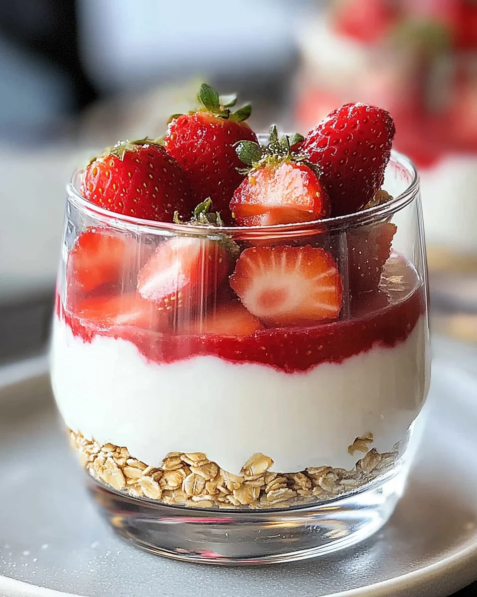 Erdbeer-Dessert im Glas mit Joghurt 14 Erdbeer-Dessert