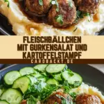 Fleischbällchen mit Gurkensalat und Kartoffelstampf 15 Pinterest Hidden Image