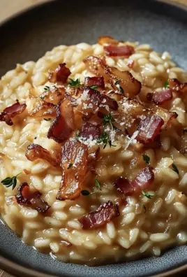 Französisches Zwiebel und Speck Risotto 27 Französisches Zwiebel und Speck Risotto