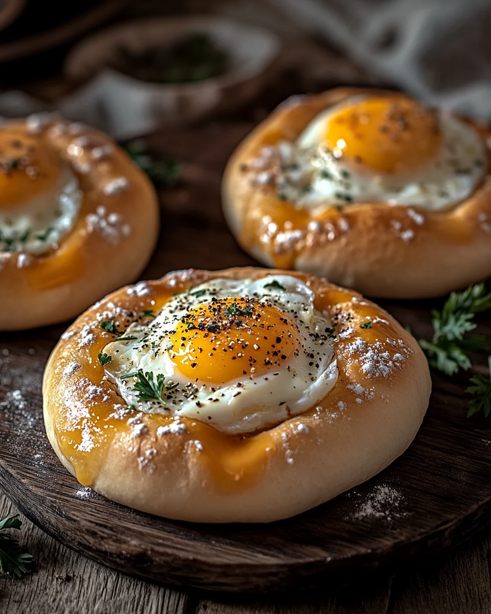 Gefüllte Frühstücksbrötchen mit Ei und Käse – im Ofen gebacken 15 Gefüllte
