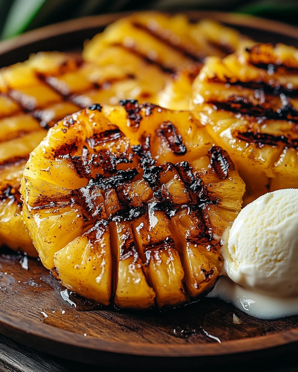 Gegrillte Ananas mit Honig & Zimt 20 Gegrillte Ananas mit Honig & Zimt