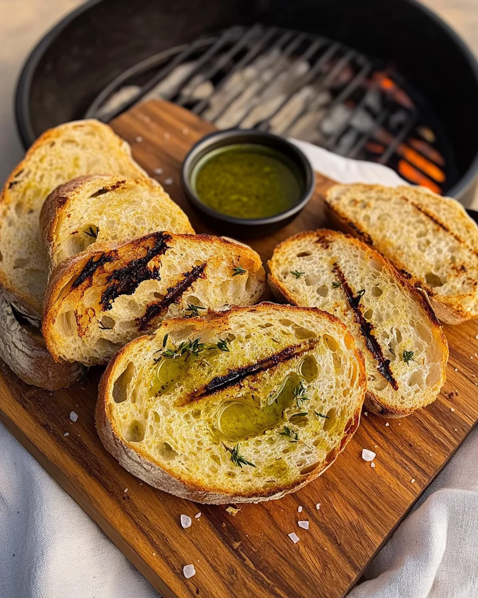 Grillbrot mit Olivenöl und Meersalz 18 Grillbrot