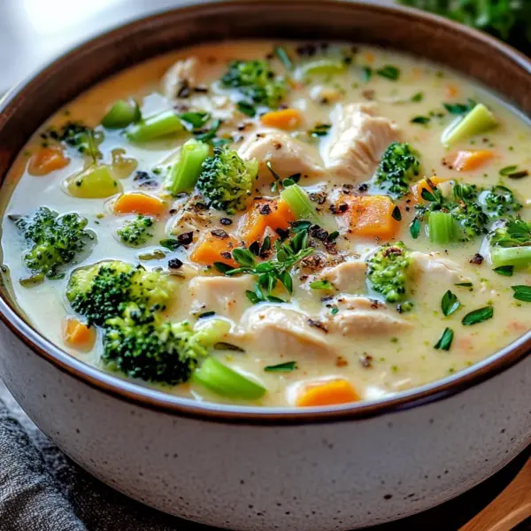 Hähnchen Brokkoli Wildreis Suppe