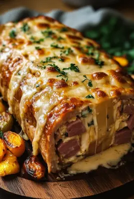 Hähnchen-Cordon-Bleu-Hackbraten