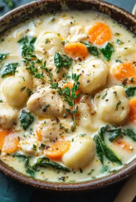 Hähnchen-Gnocchi-Suppe