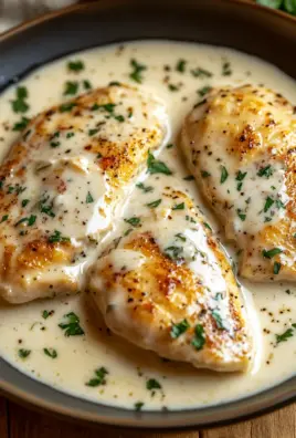 Hähnchenfilet in Frischkäse-Parmesan-Soße 22 Hähnchenfilet in Frischkäse-Parmesan-Soße