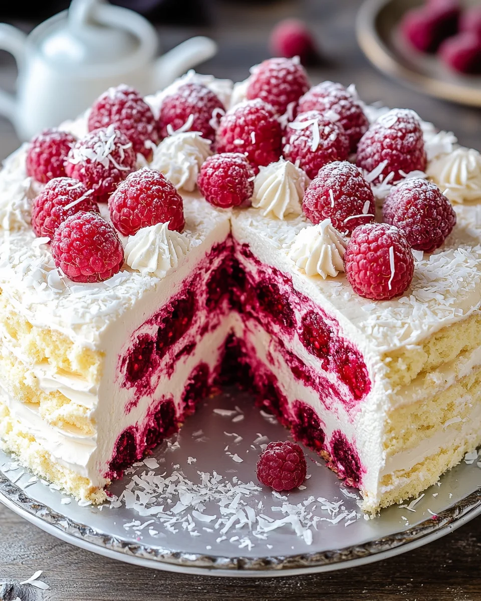 Himbeer-Raffaello-Torte