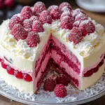 Himbeer-Raffaello-Torte ohne Gelatine