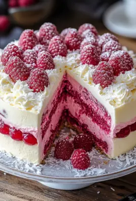 Himbeer-Raffaello-Torte ohne Gelatine 21 Himbeer-Raffaello-Torte ohne Gelatine