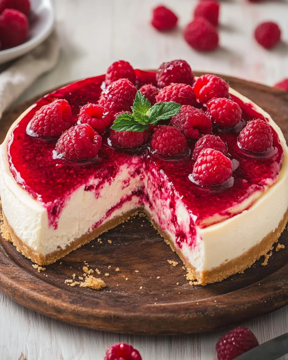 Himbeer Schmand Cheesecake