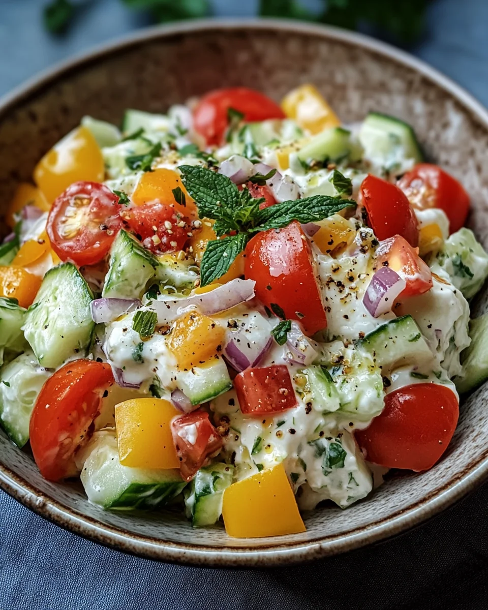 Hüttenkäse-Salat