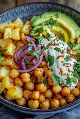 Kartoffel-Kichererbsen-Bowl