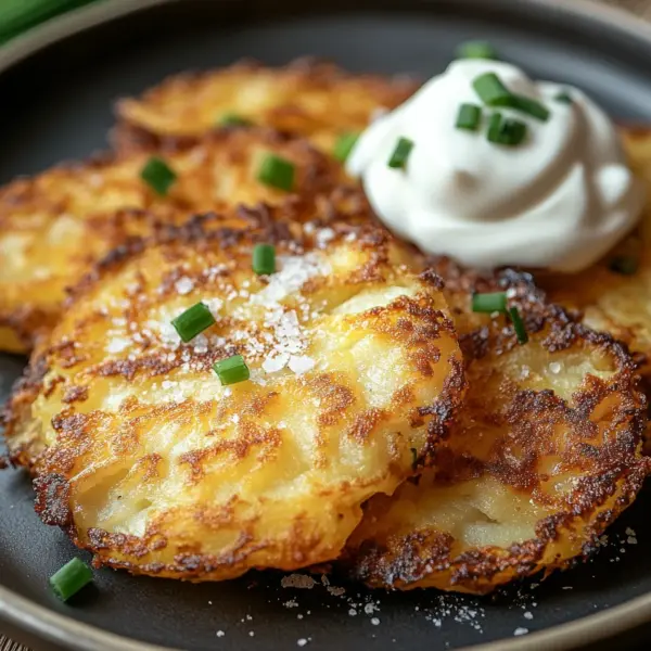 Kartoffelpuffer ohne Fett aus der Heißluftfritteuse