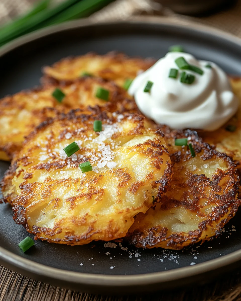 Kartoffelpuffer ohne Fett aus der Heißluftfritteuse