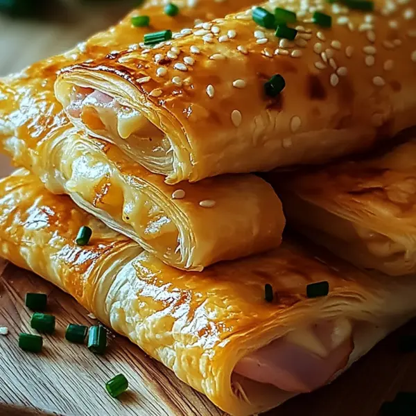 Knusprige Blätterteig-Schinken-Käse