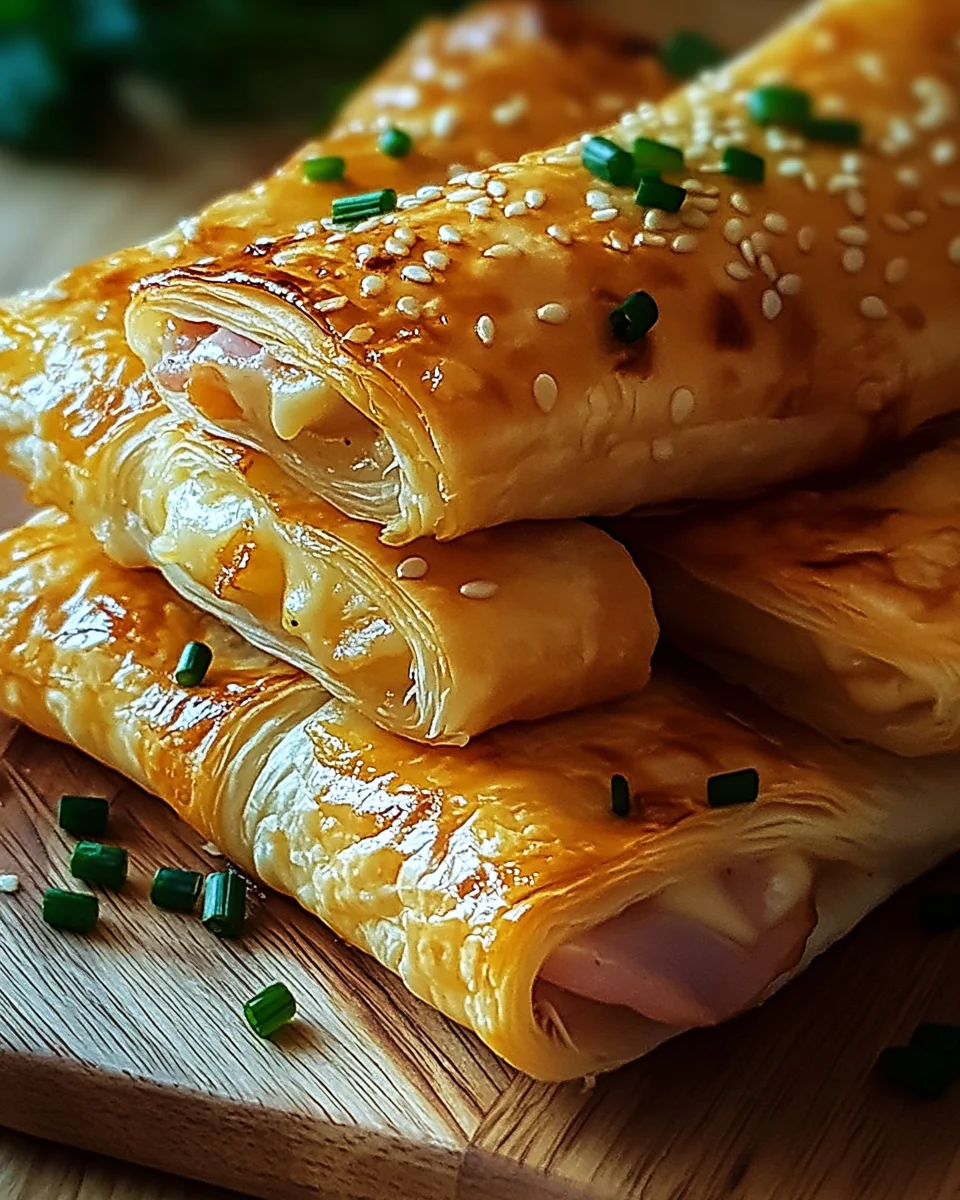 Knusprige Blätterteig-Schinken-Käse