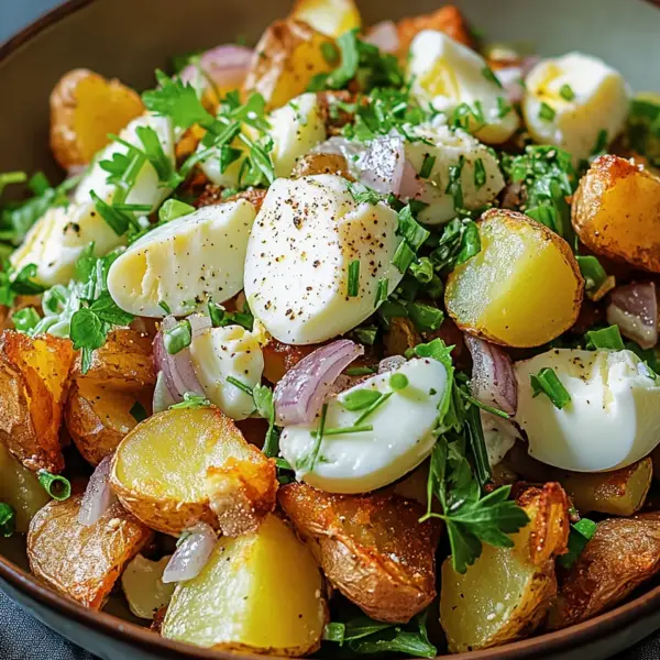 Knuspriger Kartoffelsalat