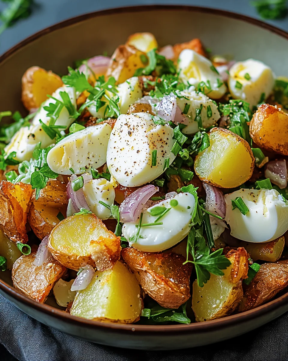 Knuspriger Kartoffelsalat