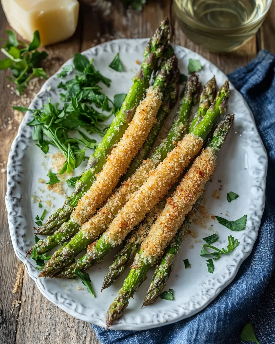 Knuspriger Parmesan Spargel aus dem Ofen