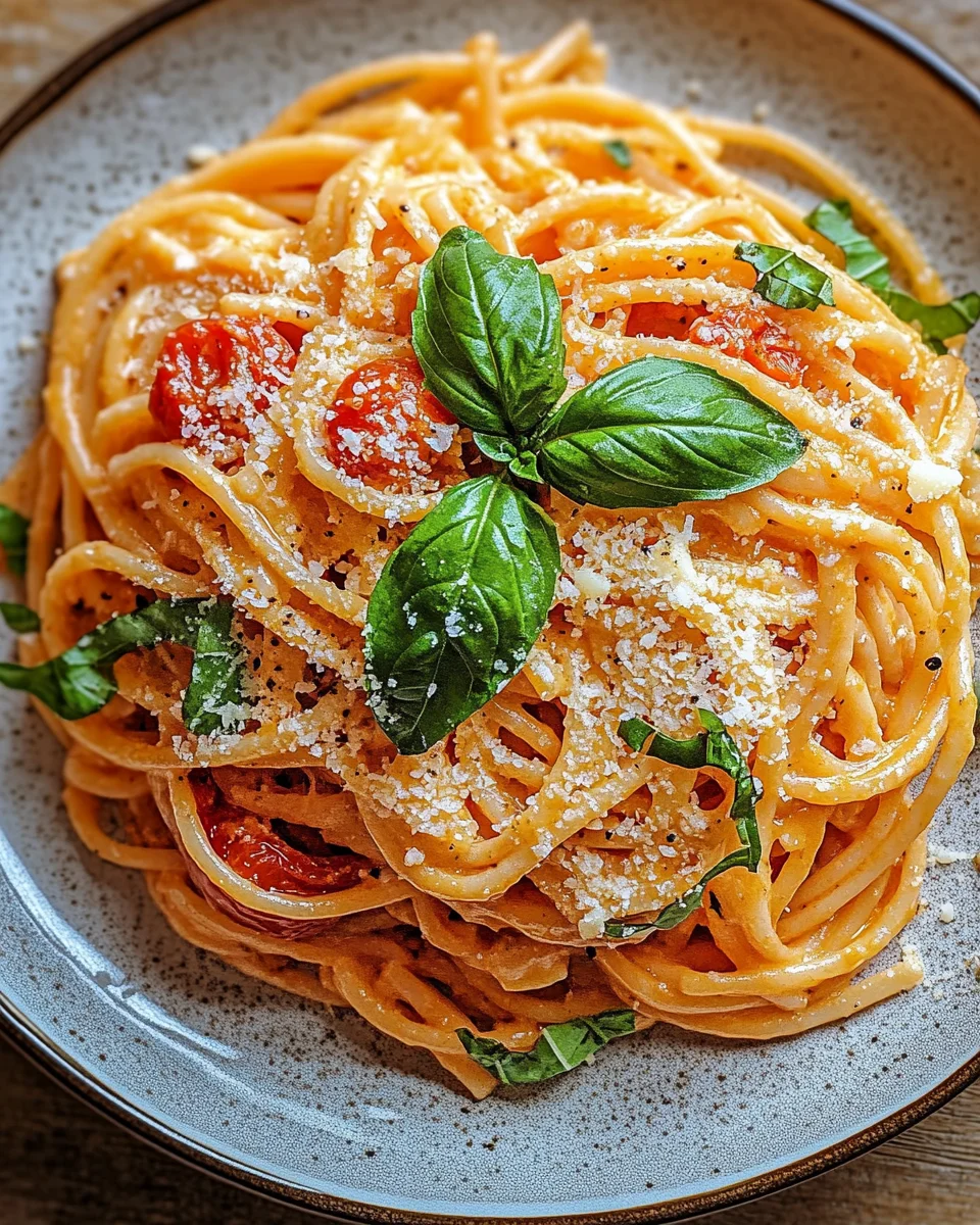 Linguine mit Tomaten-Parmesansoße 20 Linguine