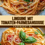 Linguine mit Tomaten-Parmesansoße 19 Pinterest Hidden Image