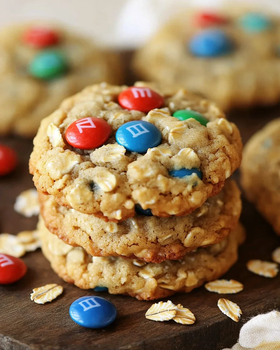 M&M-Cookies mit Haferflocken 21 M&M-Cookies
