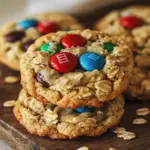 M&M-Cookies mit Haferflocken