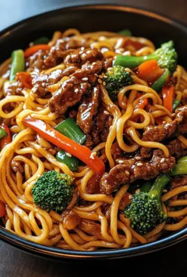 Mongolisches Rindfleisch Chow Mein