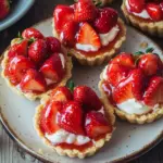 M&uuml;rbeteig Tartelettes mit Erdbeeren und Mascarponecreme