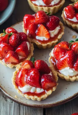 Mürbeteig Tartelettes mit Erdbeeren und Mascarponecreme