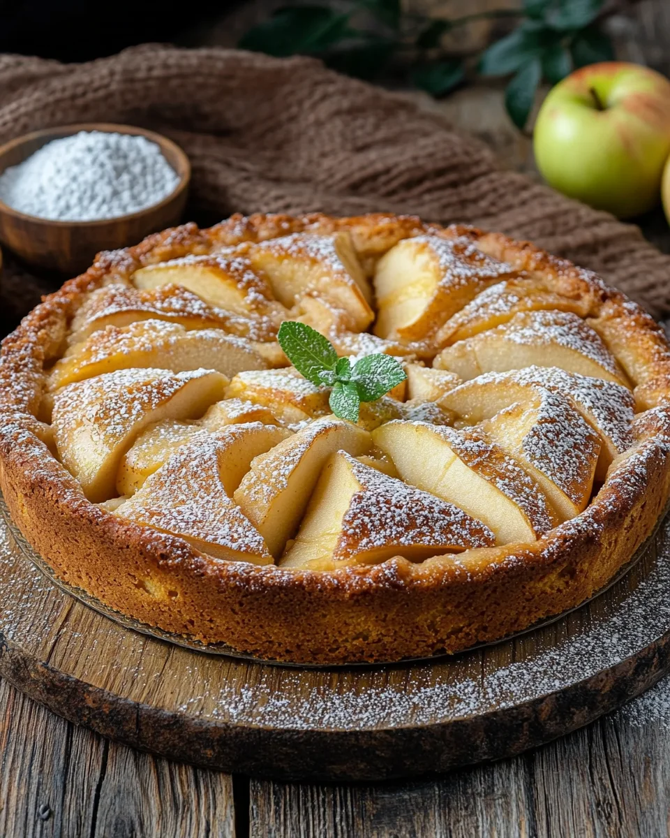 Omas versunkener Apfelkuchen