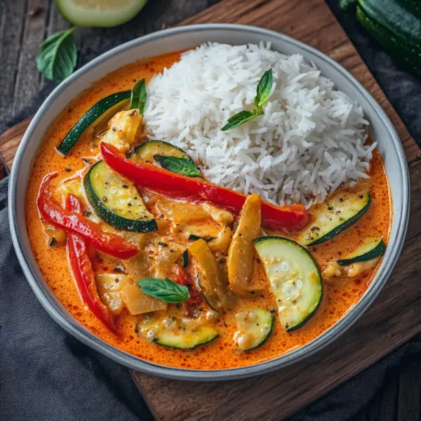 Paprika-Zucchini-Rahm-Hähnchen