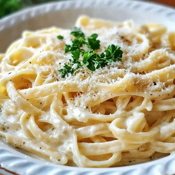 Pasta in Käse Sahne Soße