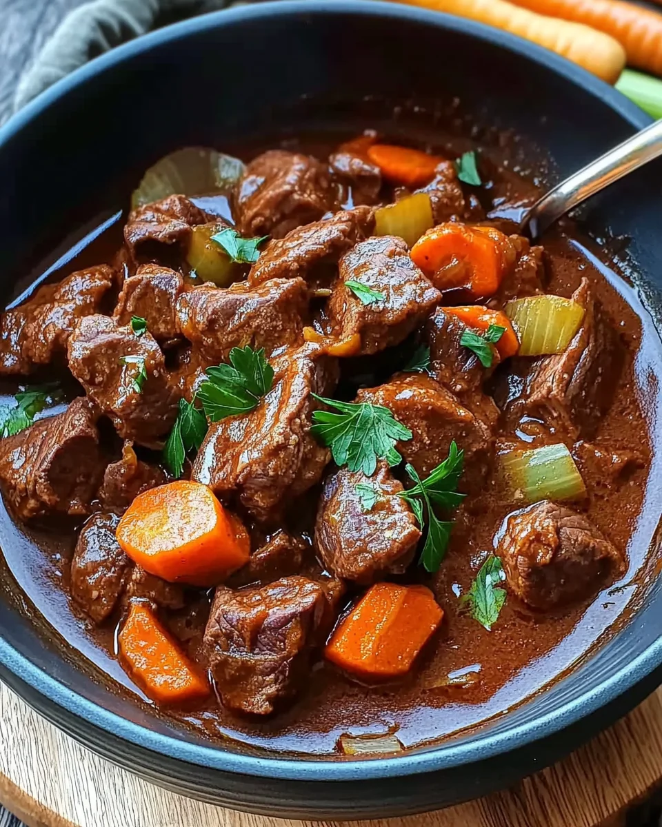 Rindergulasch in Tomaten-Sahnesoße 20 Rindergulasch