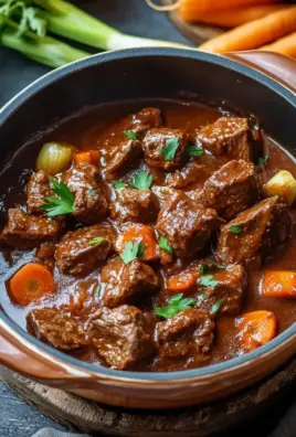 Rindergulasch in Tomaten-Sahnesoße