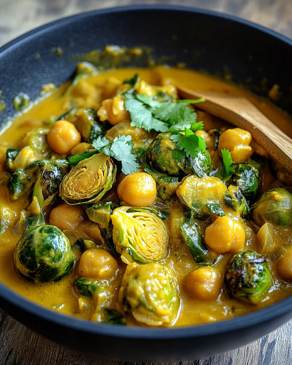 Rosenkohl-Curry mit Kichererbsen