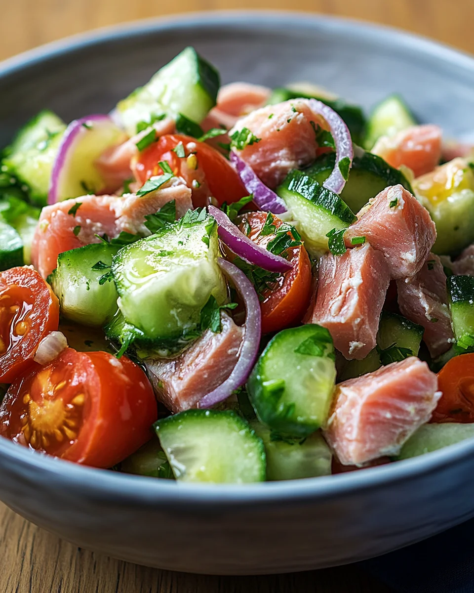 Schneller Thunfischsalat mit Gurke und Tomate 20 Schneller