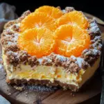 Streuselquarkkuchen mit Mandarinen