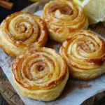 S&uuml;&szlig;e Bl&auml;tterteigschnecken aus der Hei&szlig;luftfritteuse