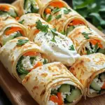 Tortilla-Rollen mit Feta