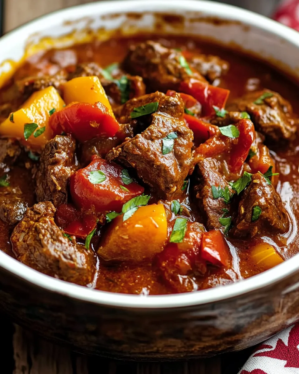 Ungarisches Paprika-Gulasch Rezept